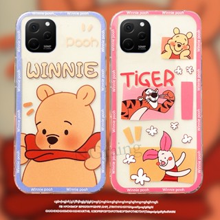 เคสโทรศัพท์ ซิลิโคนนิ่ม ใส กันกระแทก ลายการ์ตูนหมี และหมูสีชมพูน่ารัก สําหรับ Huawei Nova Y61 Ins