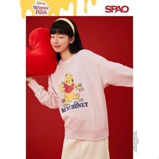 SPAO x Disney Winnie the Pooh เสื้อสเวตเตอร์แขนยาว ลิขสิทธิ์แท้