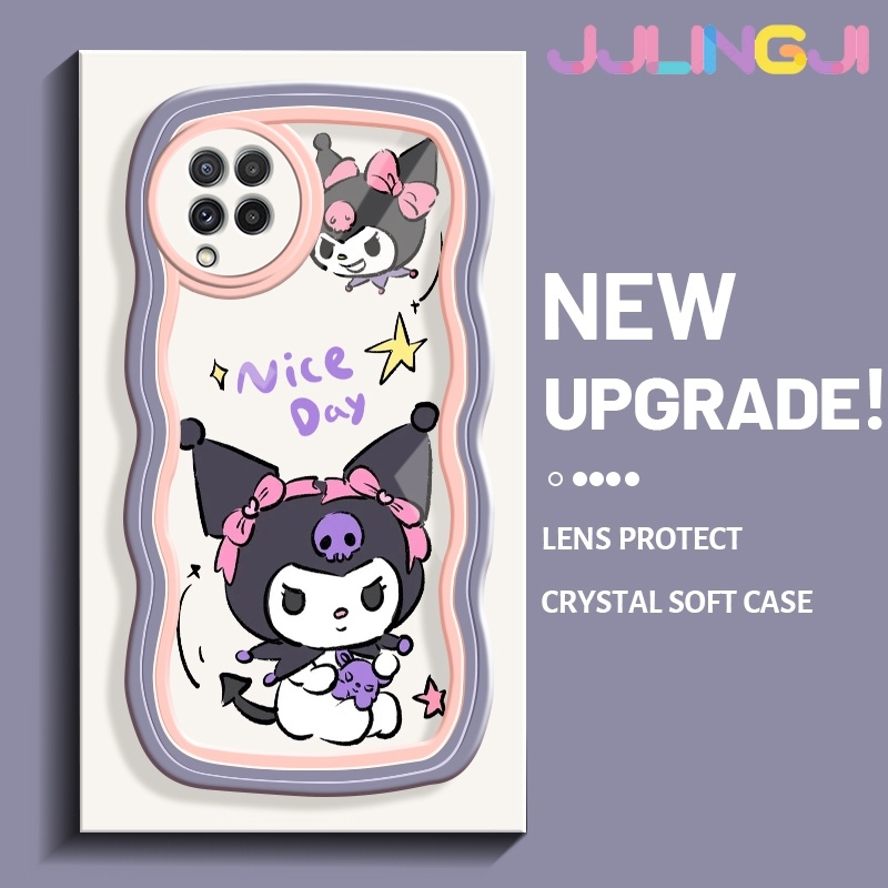เคสโทรศัพท์มือถือแบบนิ่ม ใส กันกระแทก ลายการ์ตูนคุโรมิน่ารัก หลากสี สําหรับ Samsung galaxy A22 4G A22 5G M22