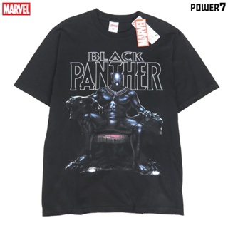 Power 7 Shop เสื้อยืดการ์ตูน ลาย มาร์เวล Black Panther ลิขสิทธ์แท้ MARVEL COMICS  T-SHIRTS (MVX-160)_03