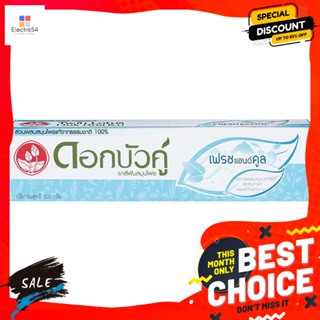 ดอกบัวคู่ ยาสีฟันสมุนไพร สูตรเฟรชแอนด์คูล 100 กรัม Dok Bua Ku Herbal Toothpaste Fresh and Cool Formula 100