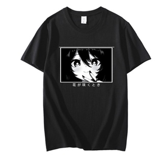 Funny Genshin Impact Print Anime Woman 2022 Tshirts Aesthetic Oversized Black T Shirt Shor_05