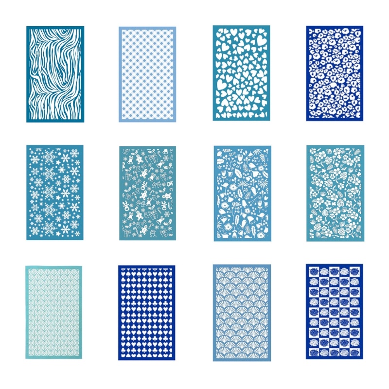 Stat Reusable-Silk Screen Stencils Multifunctional Silk Screen Stencils Mesh-Stencils Transfer สําหร