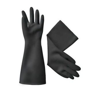 INDUSTRIAL ถุงมือยางอุตสาหกรรม หนา TIGER 16 นิ้ว ดำINDUSTRIAL RUBBER GLOVES TIGER 16IN BLACK