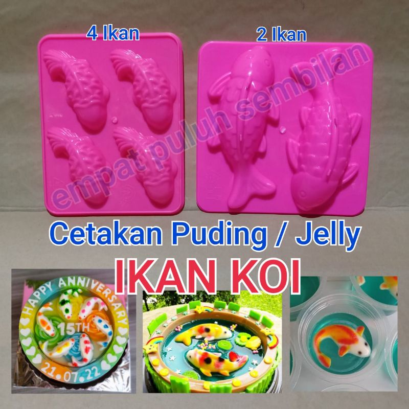 ปลา PUDDING MOLD - KOI FISH MOLD - JELLY MOLD - KOI MOLD