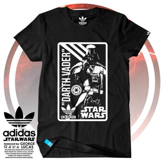 ⚫OLD SKOOL⚫  Tshirt STAR WARS DARK VADER ADIDAS Available Big Size Men Women 4XL 5XL 6XL 7XL Baju Besar Cartoon Ani_04