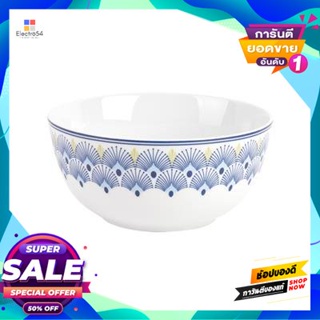 Blue ชามพอร์ซเลนทรงกลม Blowy Blue Kassa Home รุ่น Hjcwp-2134-B2 ขนาด 5.5 นิ้ว สีฟ้า - ขาวblowy Blue Round Porcelain Bowl