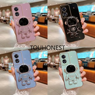 เคส Oppo A17 เคส Oppo A17K เคส Oppo A1 Pro เคส Oppo A16 เคส Oppo A16S A54S Case Oppo A16K A16E Case Oppo A1K Case Oppo A55 Case Oppo A71 Case Oppo A97 Luxury Cute Silicone 3D Astronaut Stand Phone Cover Case โทรศัพท์มือถือ ซิลิโคน ลายนักบินอวกาศ น่ารัก