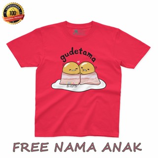 เสื้อยืด ผ้าฝ้าย พิมพ์ลาย Gudetama UNISEX สําหรับเด็ก_07