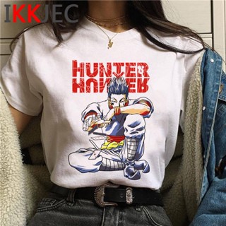 เสื้อยืด พิมพ์ลายกราฟฟิค hunter x hunter killua zoldyck kurapika hxh สไตล์ญี่ปุ่น ฮาราจูกุ สําหรับผู้ชาย_02