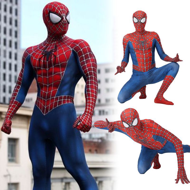 ชุดจั๊มสูทคอสเพลย์ Spiderman Zentai สําหรับเด็ก และผู้ใหญ่