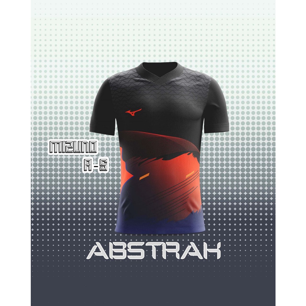 [ใหม่!!!]MIZUNO FUTSAL VOLLEYBALL ADULT PRINTING TOP เสื้อยืด A-5