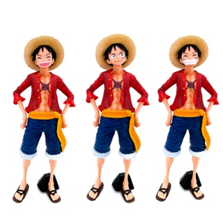 โมเดลฟิกเกอร์ PVC รูปปั้นอนิเมะ One Piece Monkey D Luffy Face ขนาด 28 ซม. ของขวัญวันเกิด ของเล่นสําหรับเด็ก และผู้ใหญ่