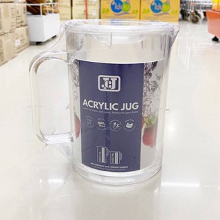 เหยือกน้ำ 1400มล. ขวดน้ำอะคลิริค กระบอกน้ำ JCJ ACRYLIC JUG BPA Free No.1304  ; 1 ชิ้น