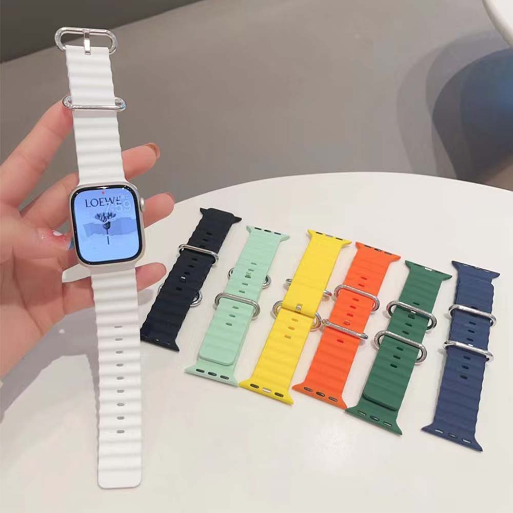 สายนาฬิกาข้อมือซิลิโคน สําหรับ iwatch ultra 8 7 41 มม. 45 มม. 49 มม. i watch series 6 5 4 3 40 มม. 44 มม. 38 มม. 42 มม. 2022