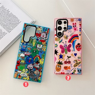 Samsungs23+ S22+ S21+ Ultra 5G TPU เคสนิ่ม ผึ้ง เอลฟ์น่ารัก ใส เต็มวงกลม เคสป้องกัน สําหรับ Galaxy S เคส