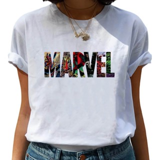 MARVEL Letter T Shirt Women Short Sleeve Tshirt Summer Ladies Tee Shirt Tops Clothes Camisetas Mujer_05