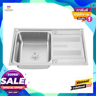 Sink, อ่างล้างจานฝัง 1 หลุม 1 ที่พัก Axia รุ่น Como 80 ขนาด 80 ซม. สีสเตนเลสembedded Sink, 1 Hole, 1 Place, Axia Como 80