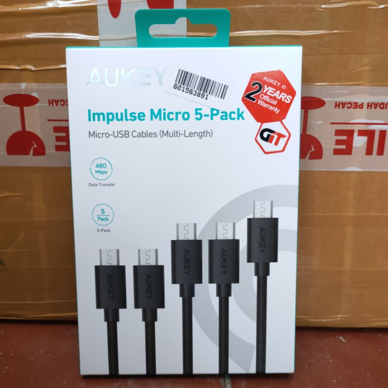 สาย Micro USB Aukey CB-D5 - GET 5 ชิ้น สายชาร์จ - ข้อมูล