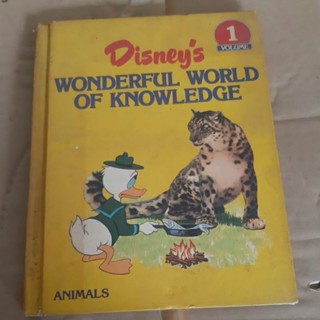 Disneys wonderful world of knowledge/หนังสือดีสนี่/มิกกี้เมาส์/ANIMALS/หนังสือภาษาอังกฤษ/หนังสือพจนานุกรมเด็ก/MICKYMUSE