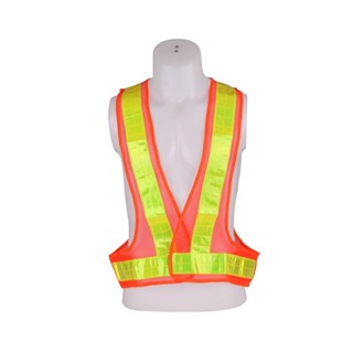 REFLECTIVE เสื้อจราจรสะท้อนแสง RIGHT 5118 สีส้มREFLECTIVE SAFETY VEST RIGHT 5118 ORANGE