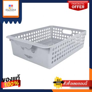 ตะกร้าอเนกประสงค์ทรงเหลี่ยม Dotty MINIMON HOME รุ่น PSM-303 ขนาด 21 x 30 x 8.5 ซม. สีเทาMultipurpose Square Basket Dotty