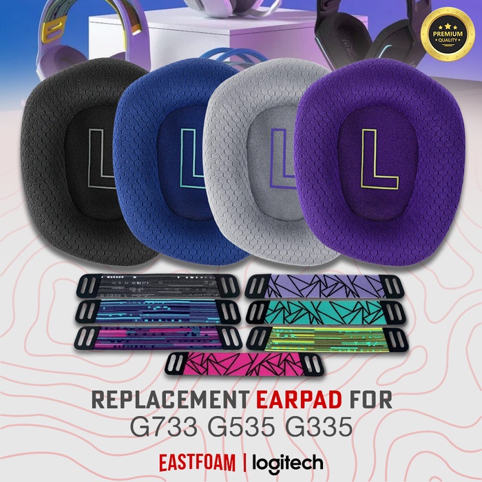 Earpad Earcup Logitech G733 G535 G335 LIGHTSPEED เบาะรองหูไร้สาย