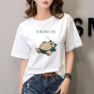 Womens T-Shirt featuring Snorlax requires a 5-minute nap Pokemon T-Shirt_07