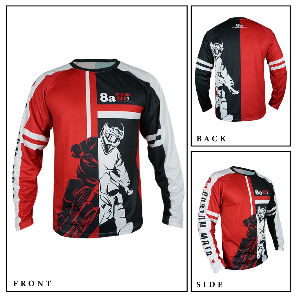 8a Performance - เสื้อแขนยาว Moto X Sublimated