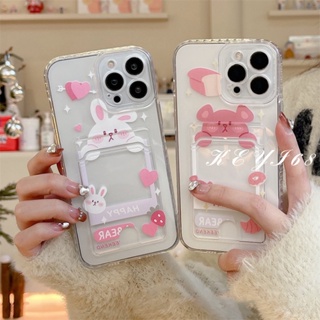 เคสป้องกันโทรศัพท์มือถือ tpu ลายกระต่ายน้อย สําหรับ OPPO A15 A16 A17 A16K OPPO A31 2020 A9 A5 2020 A53 A54 A55 A57 A7 A74 A76 A92 A52 A8