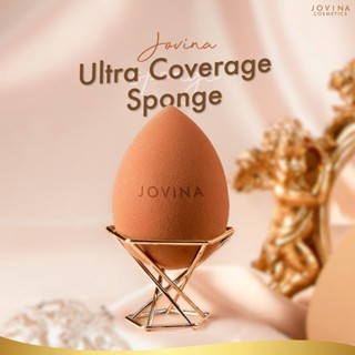 ฟองน้ำ JOVINA ULTRA COVERAGE SPONGE ฟองน้ำบราวน์ชูก้าร์รุ่นใหม่ ฟรีตะแกรง