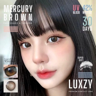 🔥คอนแทคเลนส์✨ขนาดกลาง✨Brown/ Gray✨ Mercury (Luxzylens)