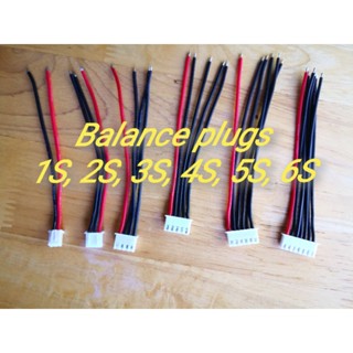 สายบาลานส์ ปลั๊ก JST XH 2.54mm 1-6S Lipo balance plug 10cm