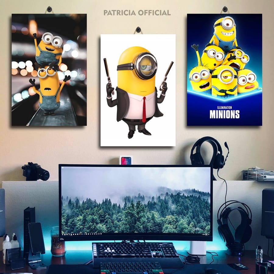ขนาดใหญ่ ROOM DECORTATION COOL MINION PICTURE ZOMBIE 20X30 6MH8X/VX9LU / MINION RUSH CARTOON ROOMATI