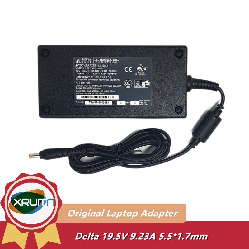 Original Delta 19.5V 9.23A 180W 5.5*1.7 มม.แล็ปท็อปอะแดปเตอร์ AC Power Charger สําหรับ Acer NITRO AN