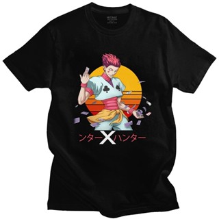 Cool Male Anime Hunter X Hunter T-Shirt Short Sleeve Cotton Manga Tshirt Leisure Hxh Hisoka Morow Shirt Slim Fit Ap_02