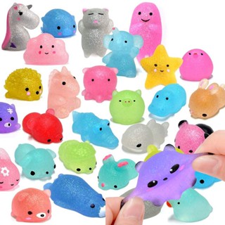 ของเล่นบีบสกุชชี่ Mochi Squishies Kawaii Anima ช่วยบรรเทาความเครียด สําหรับเด็ก และผู้ใหญ่