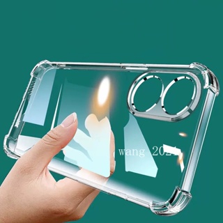 Ready Stock New Phone Case OPPO Reno8 T 5G 4G เคส Casing Four-corner Airbag Shockproof Clear TPU Anti-fall Protector Soft Case เคสโทรศัพท