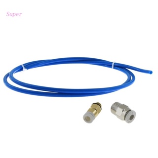 Best Capricorn Bowden ท่อเทฟลอน PTFE ยาว 1 เมตร สําหรับเส้นพลาสติก 1.75 มม. เครื่องพิมพ์ 3D พร้อมข้อต่อนิวเมติก M6 M10