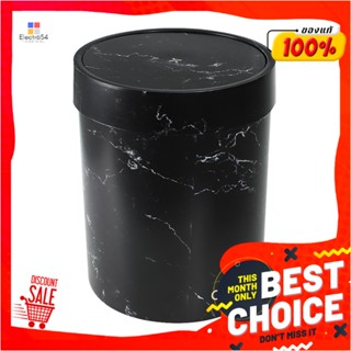 ROUND ถังขยะกลมฝาสวิง ACCO MIDNIGHT ขนาด 7L หินอ่อนสีดำROUND DUSTBIN SWING ACCO MIDNIGHT 7L BLACK MARBLE