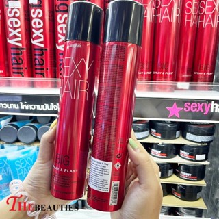 🔥🔥🔥  ️️ Sexy Hair Big Sexy Hair Spray &amp; Play 300 ml. ( ฉลากไทย EXP. 2024 ) สเปรย์เซ็ตผมสำหรับผมที่ต้องการความอยู่ทรง