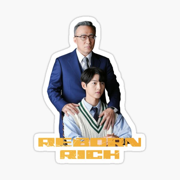 สติ๊กเกอร์กันน้ำ สติ๊กเกอร์ติดรถ แม่เหล็กติดตู้เย็น Reborn Rich ซงจุงกิ ชินฮยอนบิน SONG Song Joong K