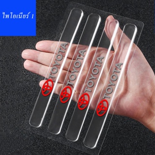 4 ชิ้นรถประตูใสป้องกัน Fit Toyota Camry Corolla Tacoma Hilux Vios Yaris Hiace Avanza Anti Scratch Protector