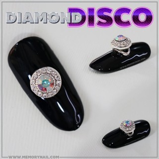 โลหะประดับเพชร ดิสโก้ หมุนๆ Diamond Disco For Nail Art