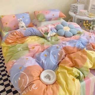 ผ้าปูที่นอนครบเซ็ต 6 ชิ้น พร้อมผ้านวม มีขนาด 3.5/5/6ฟุต