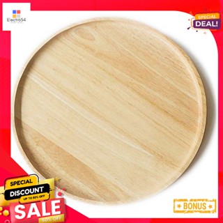 ถาดไม้กลม10" นิ้วขนาด10คละสีWooden DinnerRoundTray 10"