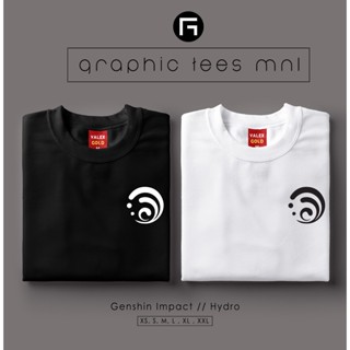 GraphicTeesMNL Genshin Impact Hydro Elements Symbol Customized Unisex T-shirt for Women and Men_03