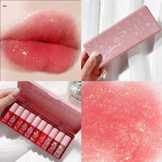 Lip Glaze Velvet Matte Air Lip Glaze Set ลิปสติกลิปกลอส Nuuo