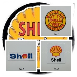 ตัวรีดติดเสื้อ Shell ตกแต่งเสื้อผ้า แจ๊คเก็ต Embroidered Iron on Patch  DIY