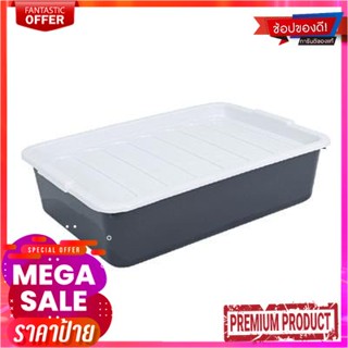 กล่องอเนกประสงค์พร้อมฝาปิด KASSA HOME รุ่น PSM-AB-1256 ขนาด 12 ลิตร สีเทาMultipurpose Box with Lid  Model PSM-AB-1256 Si